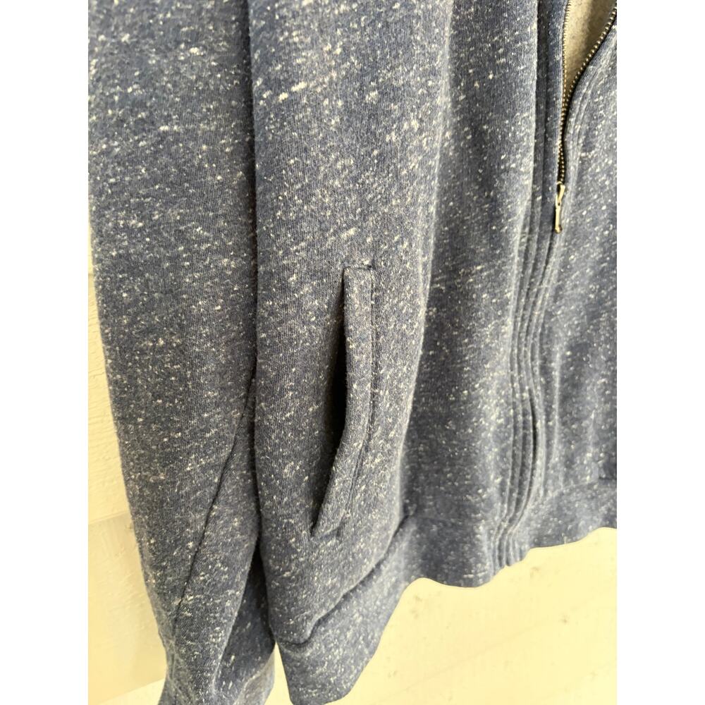 Bonobos Blue Speckled Zip Up Sweatshirt Jacket Slim Fit Size L Fleece Lined - Picture 4 of 7